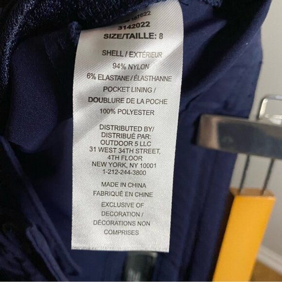 Eddie Bauer Women's Navy Rainer Capri Pants - Picture 5 of 9